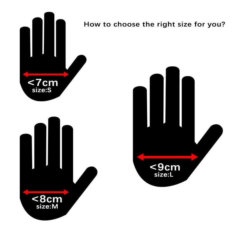 VOVOH 2Pcs Hair Dye Gloves, Black Reusable Rubber Gloves, Professional Hair Coloring Accessories for Hair Salon Dyeing(Size:S) - Image 3